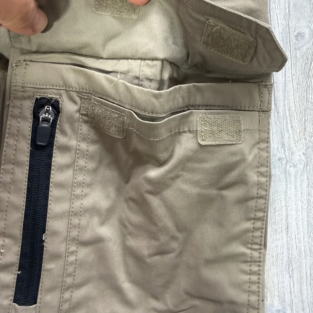 BC Clothing Mens Cargo Pants XL x 30 Khaki Tan Stretch Hiking Work Trousers